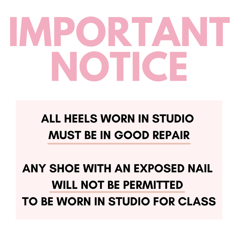 OPEN BEGINNER HEELS DROP INS